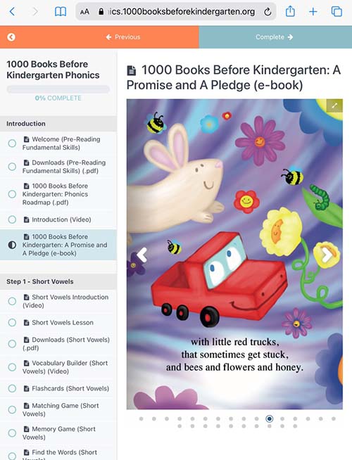 1000 Books Before Kindergarten Phonics